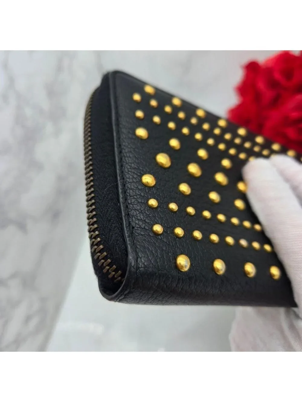 Gucci Wallet Animalier Taiga Studs - Picture 6 of 15